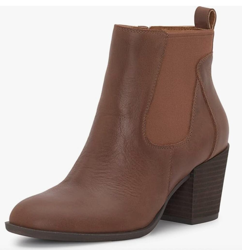 Lucky Brand Bofrida Brown Chelsea Ankle Boots